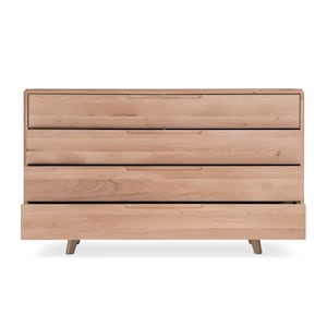 VESKOR Solid wood dresser, oak storage, wood dresser, nordic style, massivholz-Kommode, Eiche Kommode, commode en bois, commode en chêne.