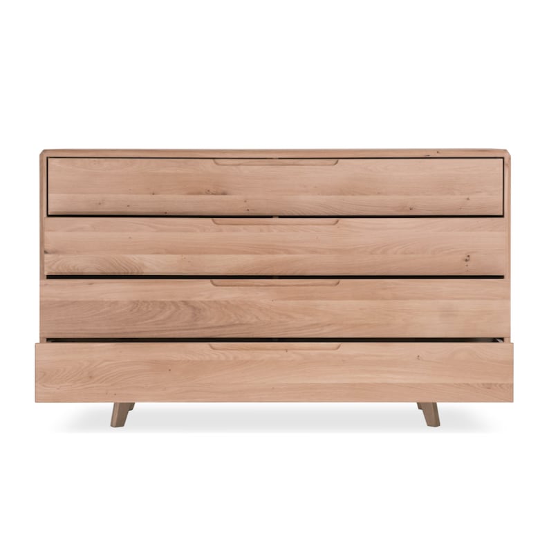 VESKOR Solid wood dresser, oak storage, wood dresser, nordic style, massivholz-Kommode, Eiche Kommode, commode en bois, commode en chêne.