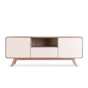 Mobile TV in rovere massello: mobile multimediale moderno scandinavo