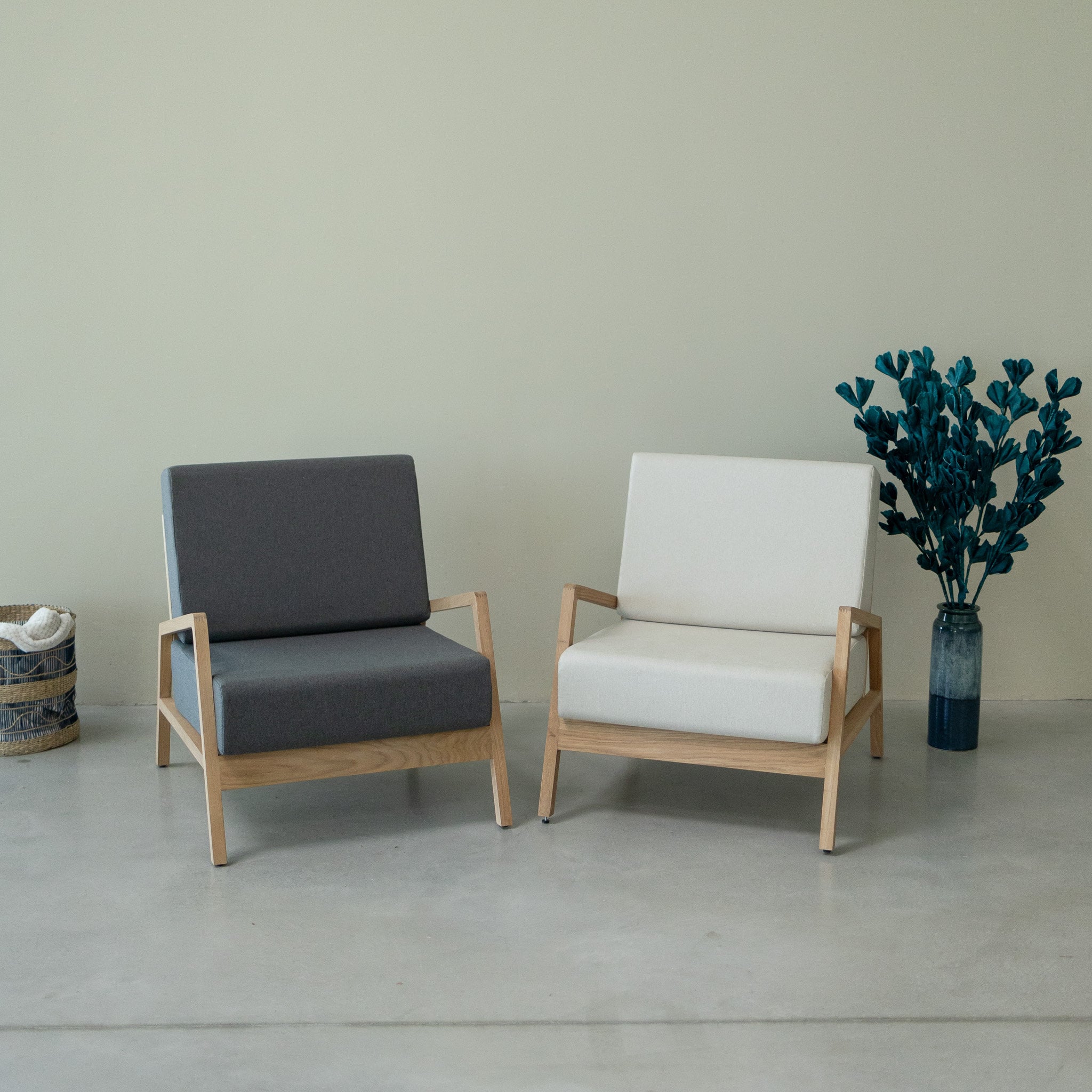 Fauteuil En Bois Massif Fauteuil D'appoint De Style Scandinave Chêne/Noyer