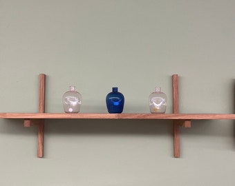 Solid Oak Wall Shelf, Scandinavian Honey Oak, MALMO Design