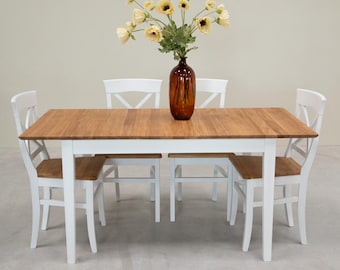 Solid Oak Extendable Dining Table: Modern Lausanne Design