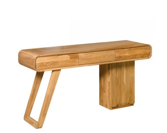 Bureau Nordic Oak, Coiffeuse en bois, Nordischer Eichenschreibtisch, Maille d'écriture en bois de chêne, Escritorio Nórdico de Roble