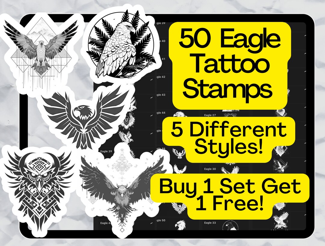 50 Procreate Eagle Stamps Procreate Brush Procreate Brushes Procreate