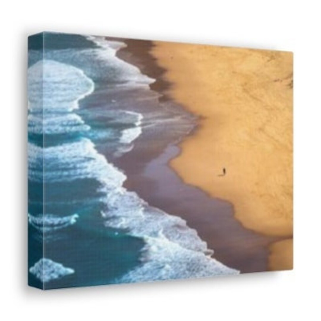 Beach Ocean Sand Canvas Wall Art Design | Poster Print Decor for Home ...