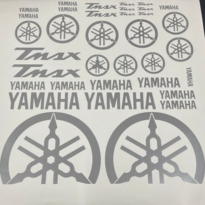 Stickers Kit Anniversary Fairing Compatible Yamaha Tmax T-Max 530 Dx SX  Black 