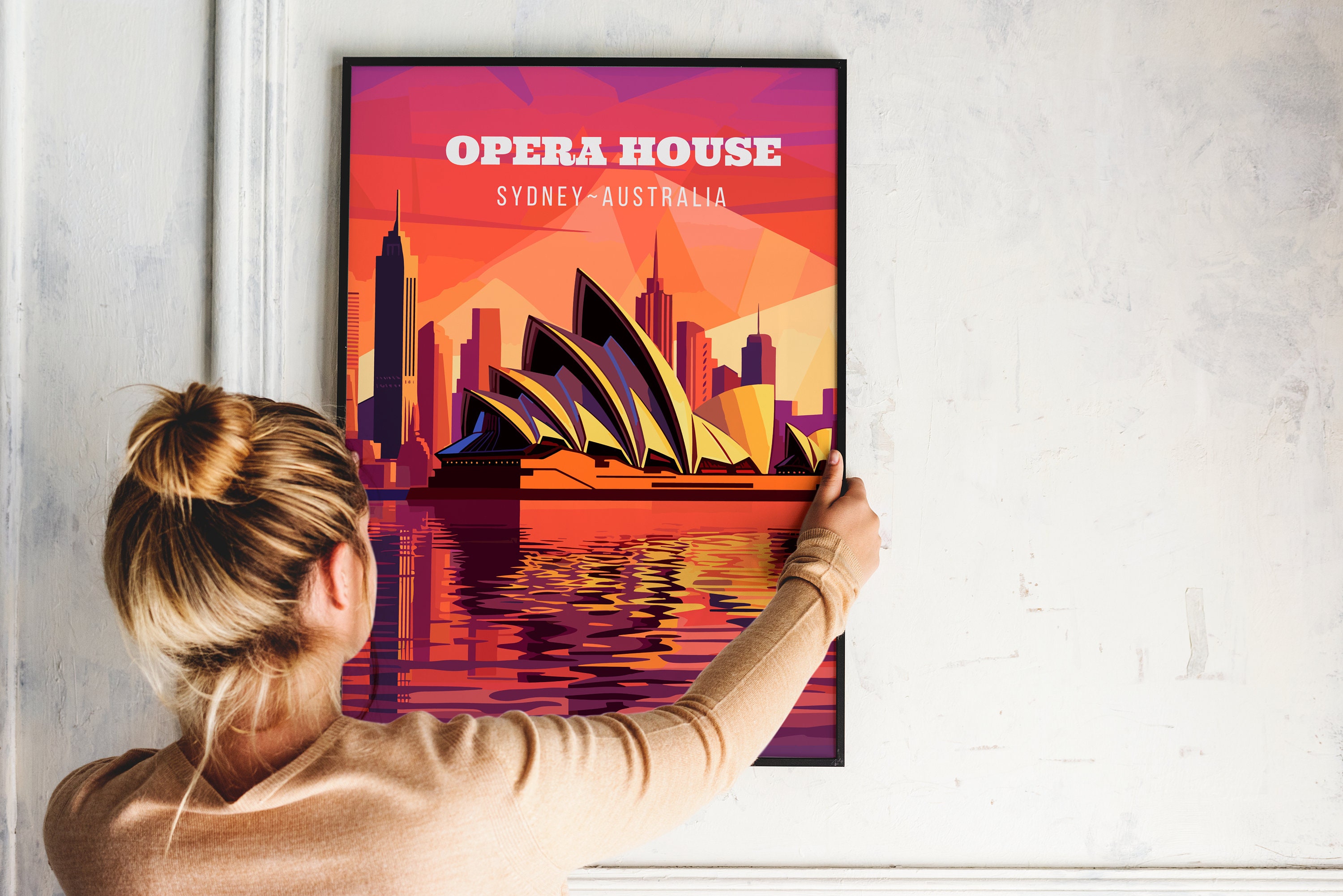 Sydney Opera House Wall Art Sydney Australia Travel Print Etsy