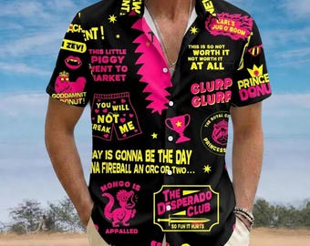 Dungeon crawler Carl Hawaiian shirt, dit is een verontwaardiging knop shirt, prinses donut fantasy boeklezer T-shirt, goddammit donut fan cadeau