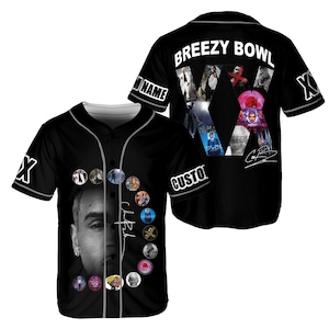 Personalized Chris Brown Breezy Bowl XX Baseball Jersey, Chris Brown Tour Jersey Shirt, Breezy Bowl XX Baseball Shirt, Chris Brown Merch
