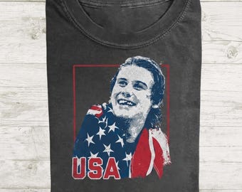 Retro Jack Hughes Usa Gold Comfort Colors Shirt, Usa Hockey Graphic Tee, Hockey Fan Shirt, American Hockey Pride Gifts