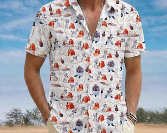 Lady and the Landstreicher Hawaiihemd, Disney Aloha Button Shirt, Disney Hunde Paar Shirt, Sommer Männer Shirt, Disney Jubiläumsgeschenk