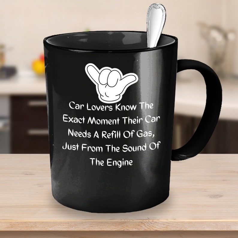 Gift Black Coffee Mug for A Car Lover, Car Lover Gift, Gift for Him