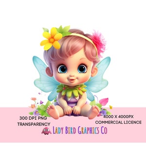 Bebé Hada Clipart, Hada del Jardín PNG, Lindo Pastel Flor Hada Descarga Instantánea Transparencia, Lindo Pixie Bebé Hada Imprimible Dibujos Animados
