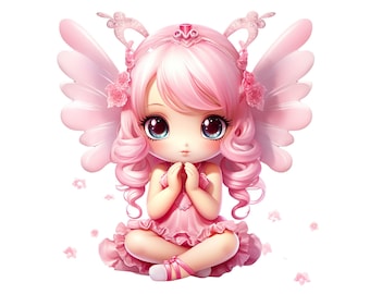 かわいい妖精 PNG、ピンクの妖精クリップアート、女の子の妖精の印刷物