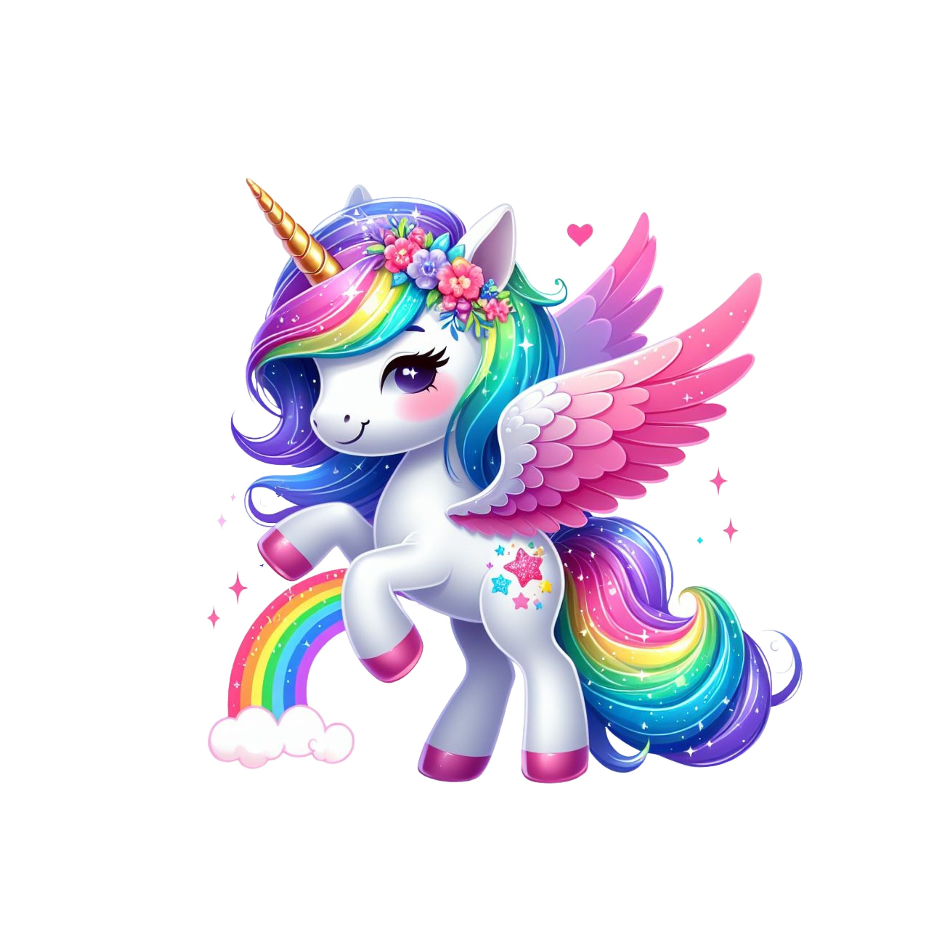 unicorn with pink wings