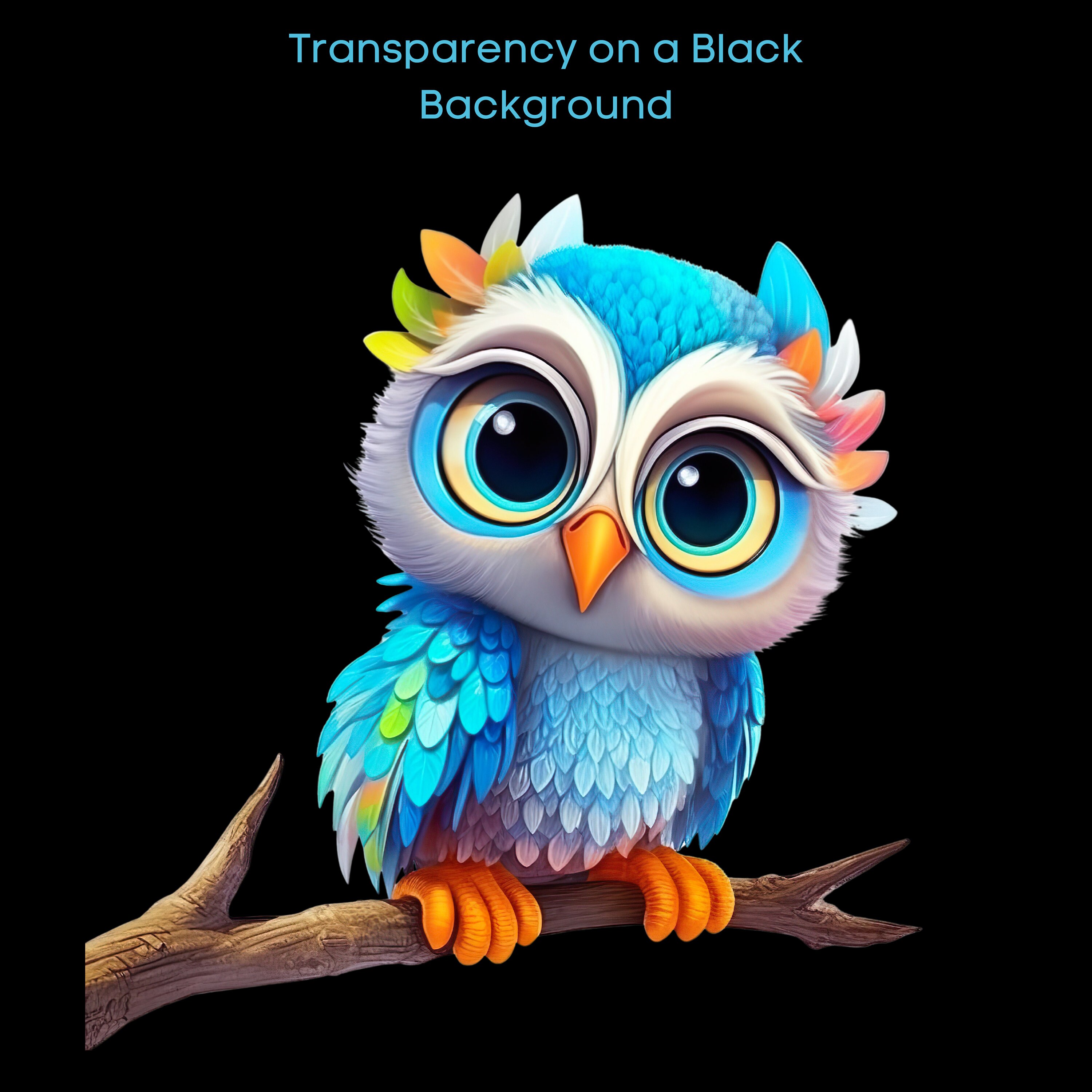 Owl, Cute Owl Clipart, Transparent Owl Digital Download, Cute Owl PNG JPEG,  Girls Owl Printable, Cute Woodland Animal - Etsy, image size:3000x3000