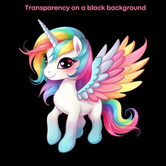 ユニコーン、かわいいレインボーユニコーンのクリップアート、ペガサス