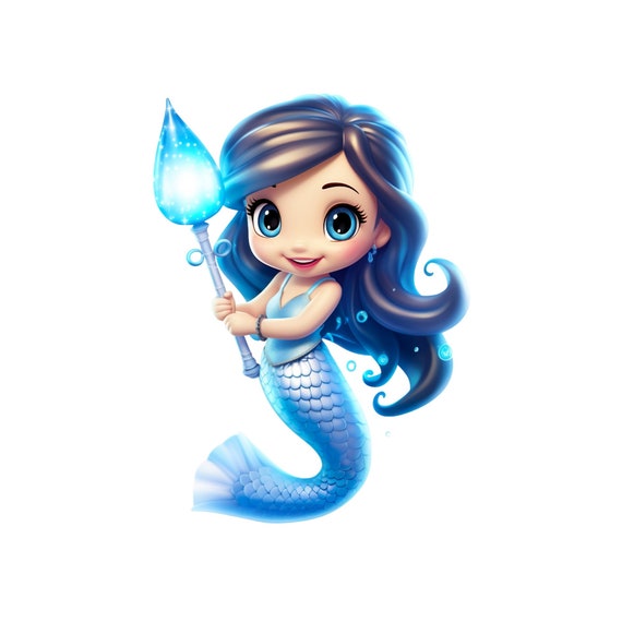 Mermaid, Cute Mermaid Clipart, PNG Transparency, Mermaid Jpeg Digital  Download, Mermaid Printable Cartoon, Cute Blue Mermaid Girls Picture - Etsy