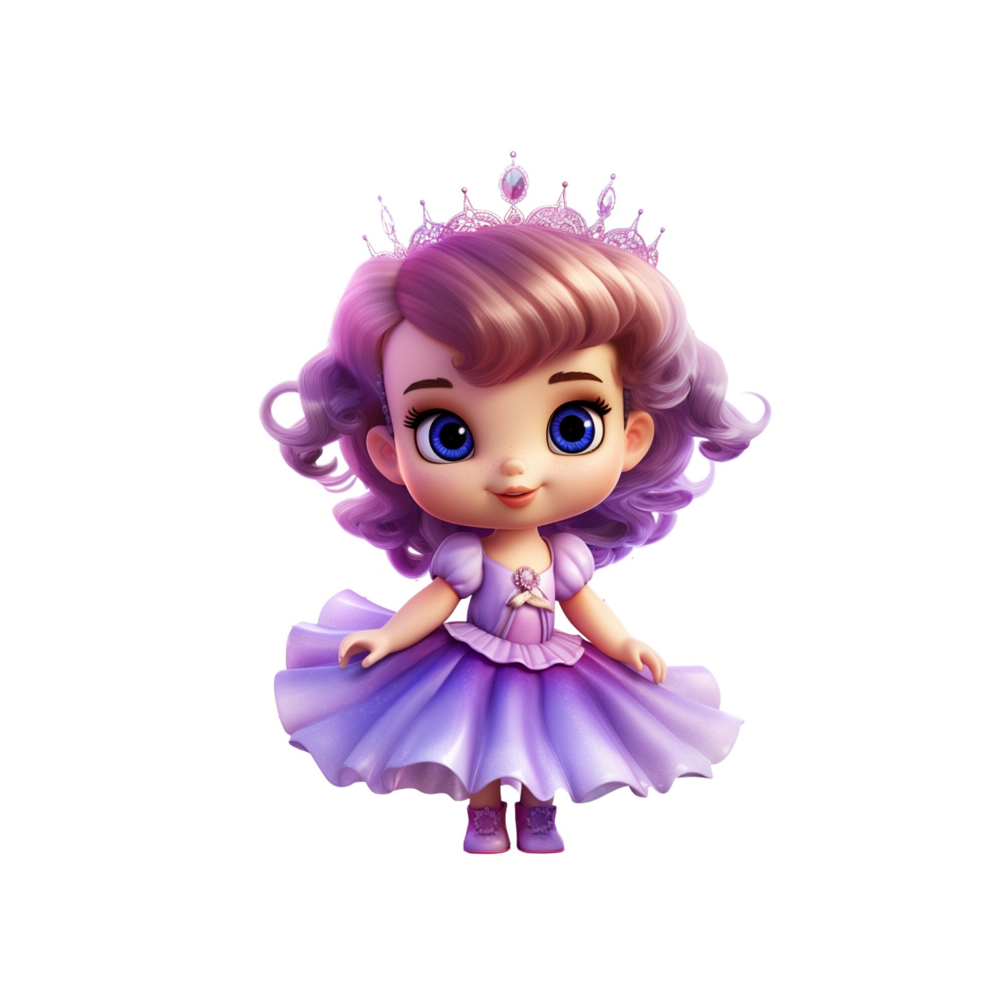 Schattige prinses clipart, paarse prinses PNG, peuter prinses Instant  Download, schattige prinses transparantie, meisjes baby prinses afdrukbaar  - Etsy België, image size:2000x2000