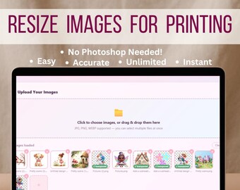 Resize Images for Printing, DPI & Print Size Calculator,  Wall Art and Etsy Seller Tool | Instant Browser App