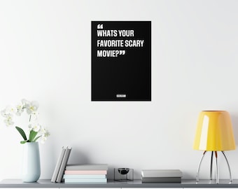Plakat z cytatem z filmu Krzyk - Pobieranie cyfrowe - Wydrukowana sztuka ścienna - Pomysł na prezent - Cytaty z filmów
