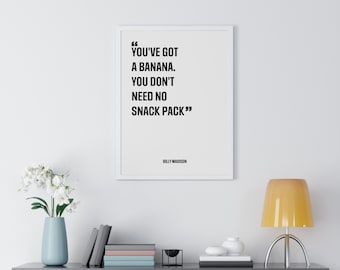 Plakat z cytatem Billy'ego Madisona - Pobieranie cyfrowe - Wydrukowana sztuka ścienna - Pomysł na prezent - Cytaty filmowe