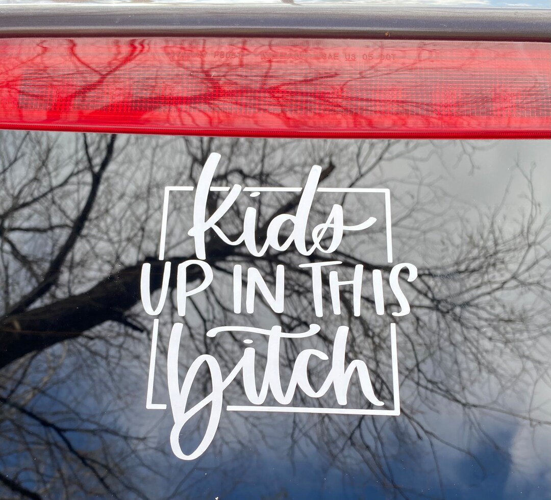 thumbnail image 2 of "Baby Up In This B!tch" Vinyl Decal Sticker - VISX - Car Window Wall Bumper 2 of 6