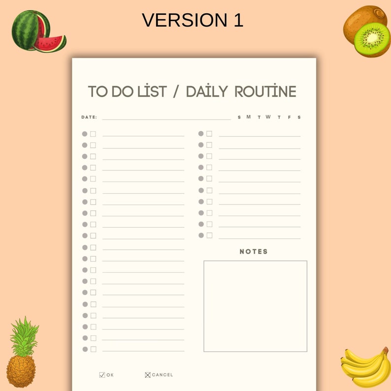 To Do List And Routine To Do List Daily Routine Planner Task List Printable - Etsy