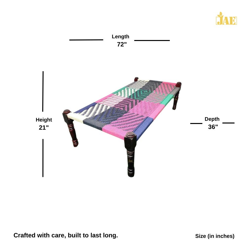 Indian Culture Charpai Known as Khaat Vintage Charpai Bed Etsy Australia