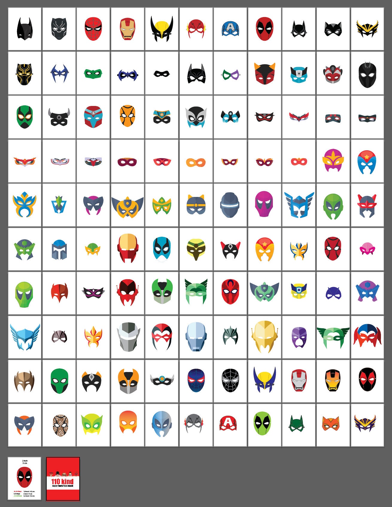 110 Kind Printable Super Hero Masks Printable Masks Party Etsy 110 Kind Printable Super Hero Masks Printable Masks Party Etsy
