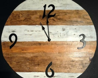 One-of-a-Kind Wood Clock: Perfect for Any Space