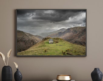 Photograph of hut in the mountains of the Basque Country, France - High quality print