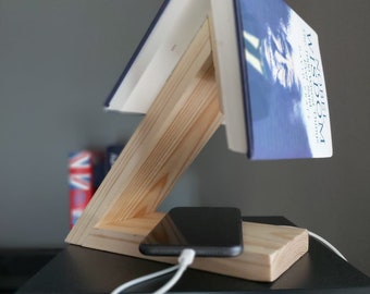 Handcrafted Wooden Bedtime Book Stand