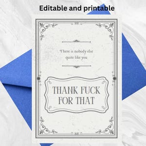 Funny Rude Birthday Card for Adults | Editable Instant Download | Printable & Email | Digital Crude Card | NSFW Humor | Insulting Card