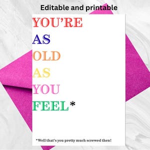 Funny Rude Birthday Card for Adults | Instant Download | Printable & Email | Digital Crude Card | NSFW Humor | Insulting Card | Funny Card