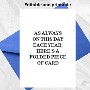 Funny Rude Birthday Card for Adults | Instant Download | Printable & Email | Digital Crude Card | Sarcastic card | Insulting Card