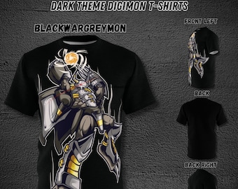 BlackWarGreymon's: Dominance, Digimon T-Shirt, Digimon Shirt, Digimon Unisex shirts. Mens/ Womans Digimon Shirt. Digimon Merch Shirt.