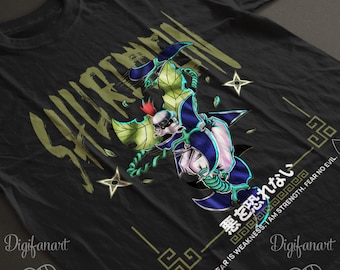 Shurimon FEAR NO EVIL. Digimon adventure 02 Unisex T-shirt, empowering crest of sincerity tee, strength over fear apparel, Digimon fan gift,
