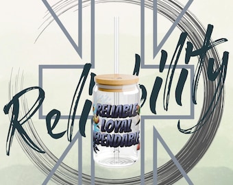 Digimon adventure Glass cups, Gomamon & Ikkakumon 16oz Dig Glass -Reliable, Loyal, Dependable Drinkware, Crest of reliability anime gift set