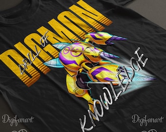 Digimon Drill of Power Unisex T-shirt, Anime Armor Evolution Digi Egg of Knowledge Tee, Digimon Adventure 02 Shirt NEW digimon game 2025