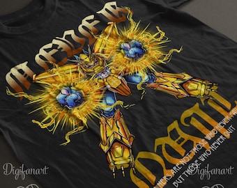 Magnamon Digimon Adventure 02 Unisex Shirt, NEVER QUIT, Winners are not those who naver fail, but those who never quit. Radiance of Miracles