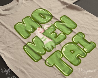 Momentai! Terriermon Digimon T-Shirt - Relaxing Take It Easy Tee - Cute digimon Comfort Shirt - Soft Garment-Dyed Cotton