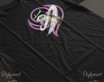 Wormmon Digimon Adventure 02 Unisex T-shirt, and Stingmon Design, Crest of Kindness, Be Strong Be Brave Be KIND, Graphic Tee, Anime Shirt