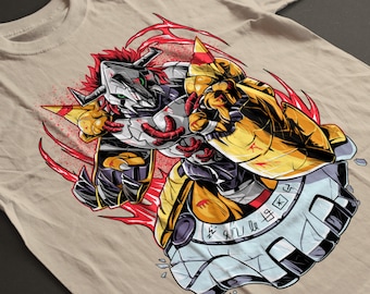 DIGIMON Wargreymon's Warzone Shirt: Rise Above Fear - Digimon adventure Anime "Courage isn't the absence of fear, it's rising above it."