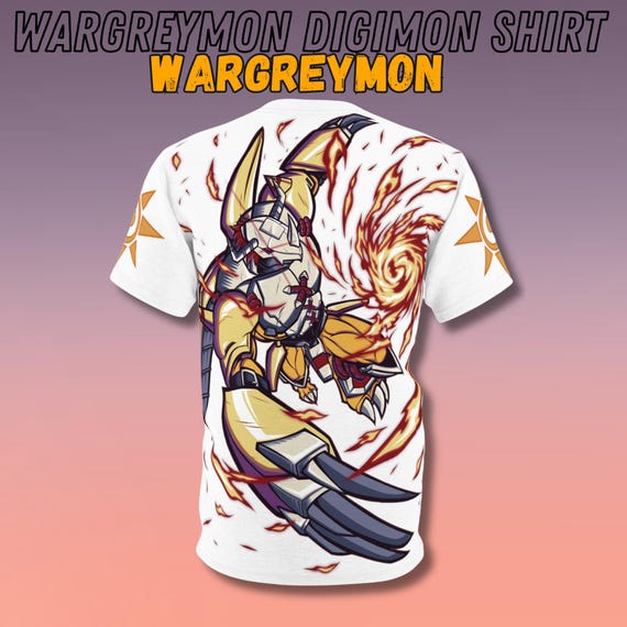 WarGreymon s camiseta de Digimon camiseta blanca de Wargreymon camisetas unisex de Digimon camiseta de Digimon para hombre y mujer camiseta con diseno de fan art de Digimon camiseta de regalo Etsy