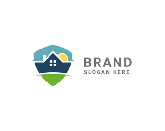 Logotipo de marca residencial, logotipo de agente inmobiliario, propiedad de agente, logotipo de edificio, agente de apartamentos, logotipo de bienes raíces