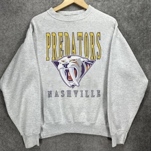 Personalized Nashville Predators Toddler Crewneck Sweatshirt Navy / 2T