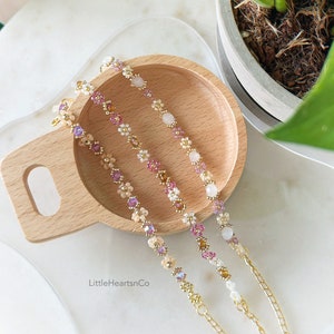 Purple Bracelet | handmade | Dainty Bracelet | Beaded flower bracelet | Beaded Bracelet | Gift for her | Pretty Jewelry | Handmade