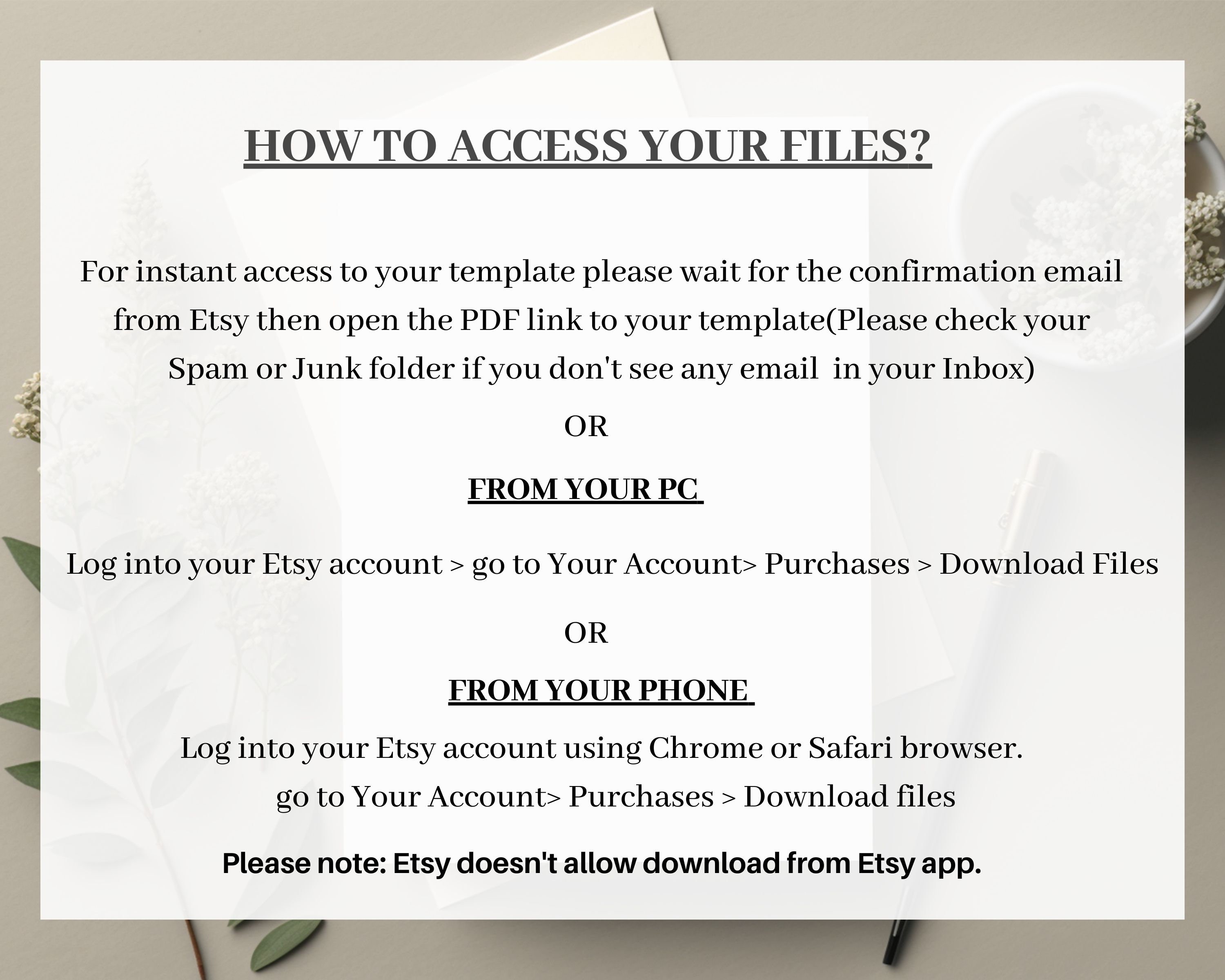 Electronic Baptism Invitation Template Boy Greenery Leaves, Digital