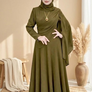 Hijab Wedding Dress With Cape - Etsy Hijab Wedding Dress With Cape - Etsy
